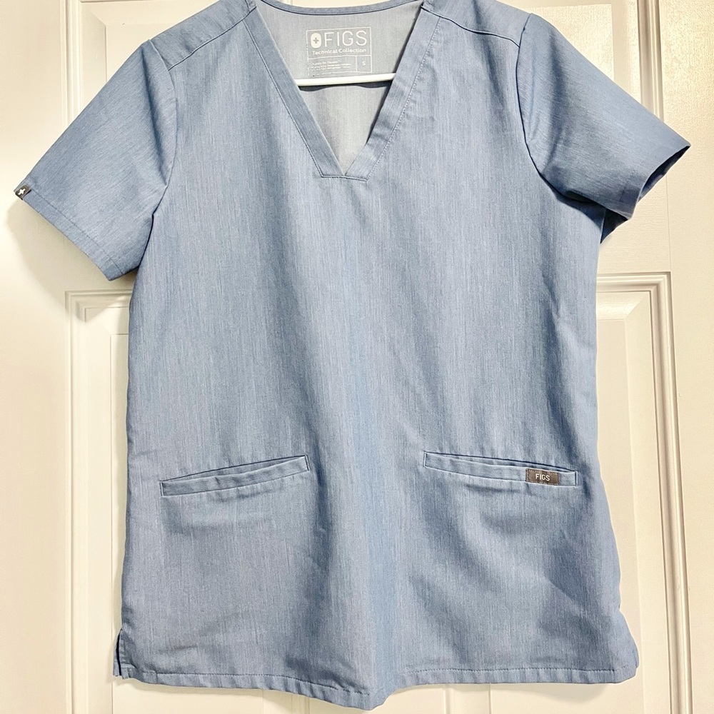 FIGS SMALL scrub set heather indigo